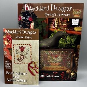 Blackbird Designs Loose Feathers No. 1 Spring's Promise & Savior Faire Lot of 2
